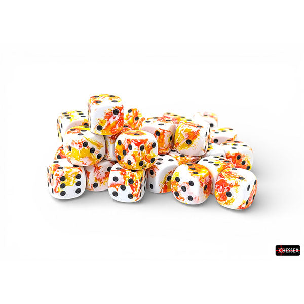 Chessex 36d6 Sunrise/Black - Brushed