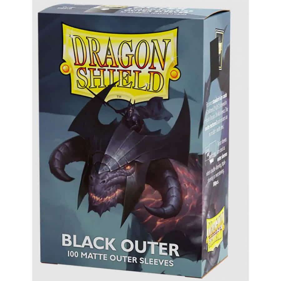 Dragon Shield Matte Black Outer Sleeves (100ct)