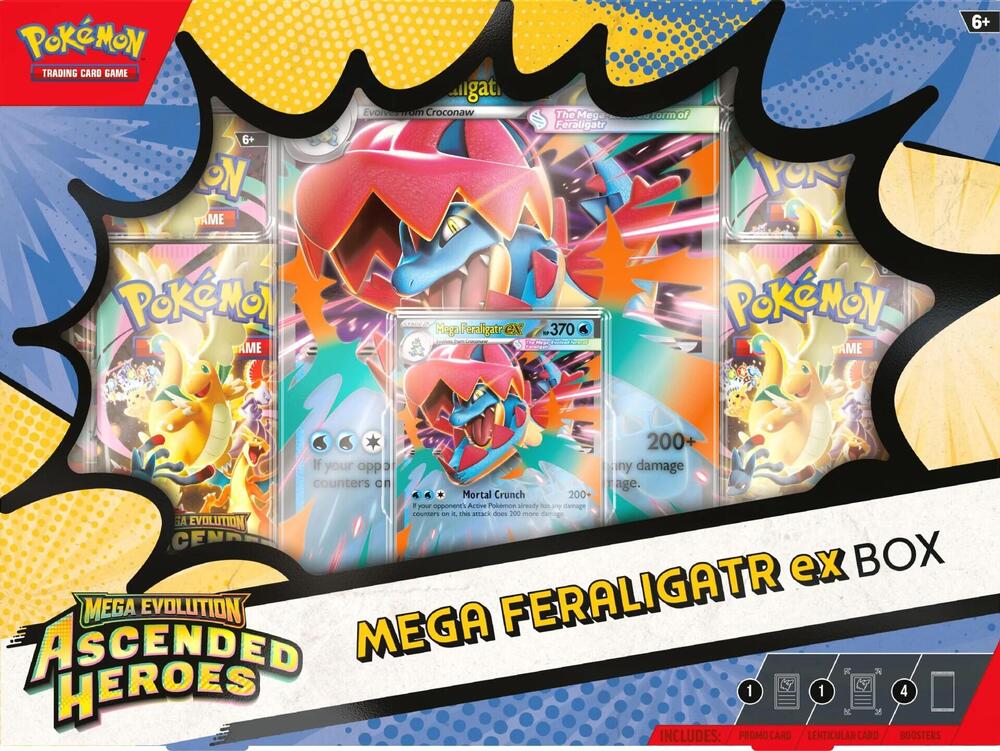 Pokémon TCG: Mega Evolution – Mega Feraligatr ex Box