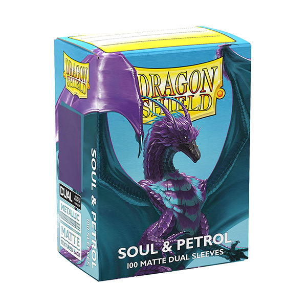 Dragon Shield Sleeves: Standard Matte DUAL- Soul & Petrol (100 ct.)