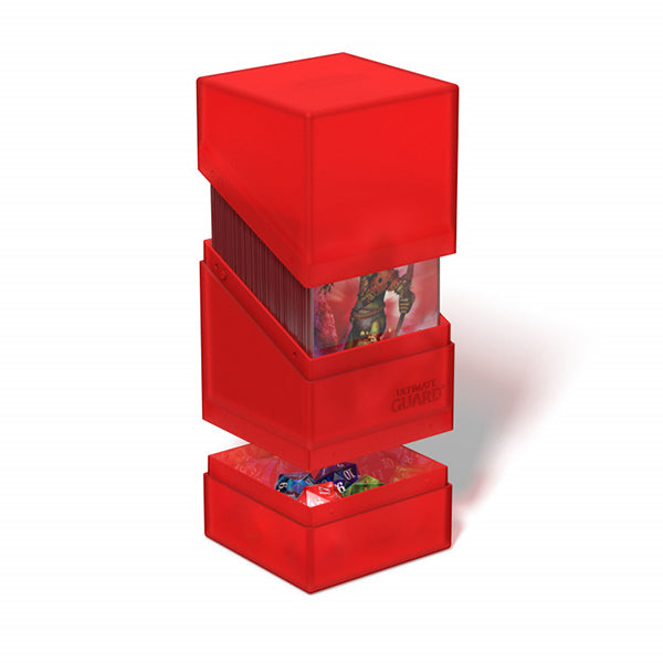 Ultimate Guard Deck Case: Boulder'n'Tray 100+ Standard Size- Ruby
