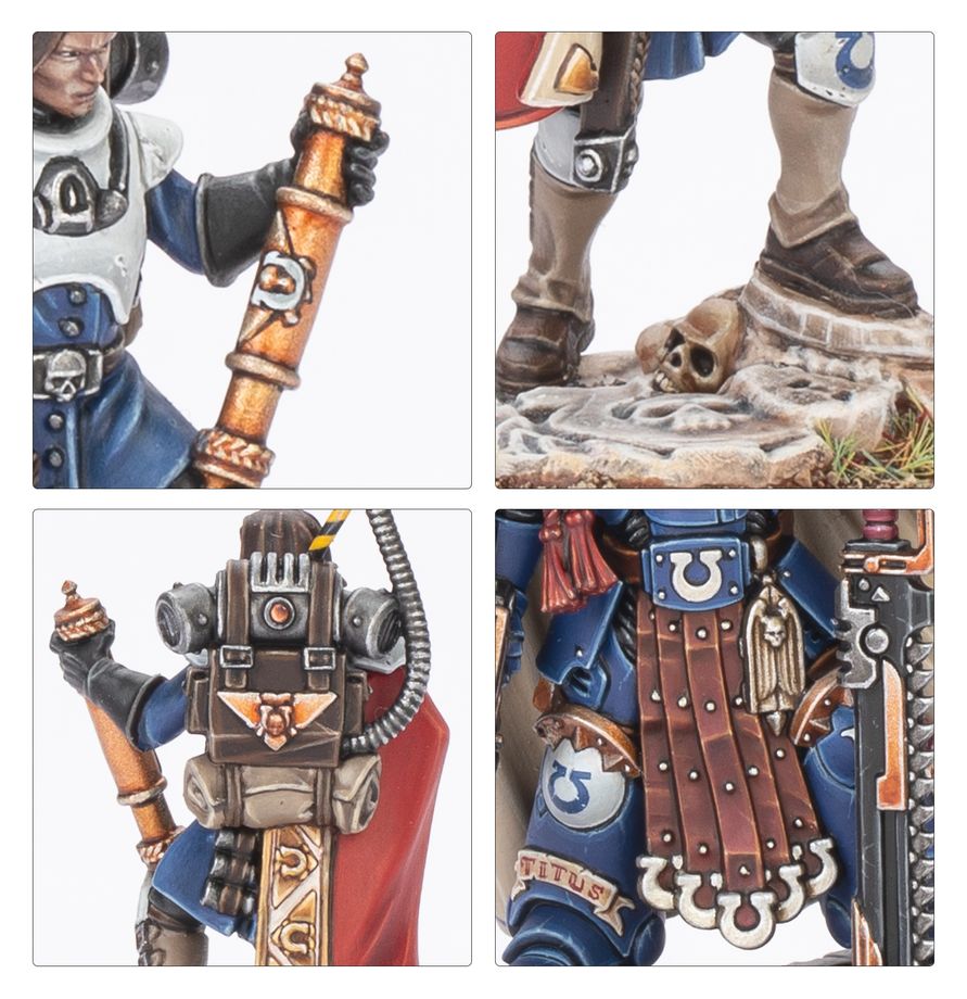 Warhammer 40k: Squad Space Marines Captain Titus and The Wardens of Ultramar