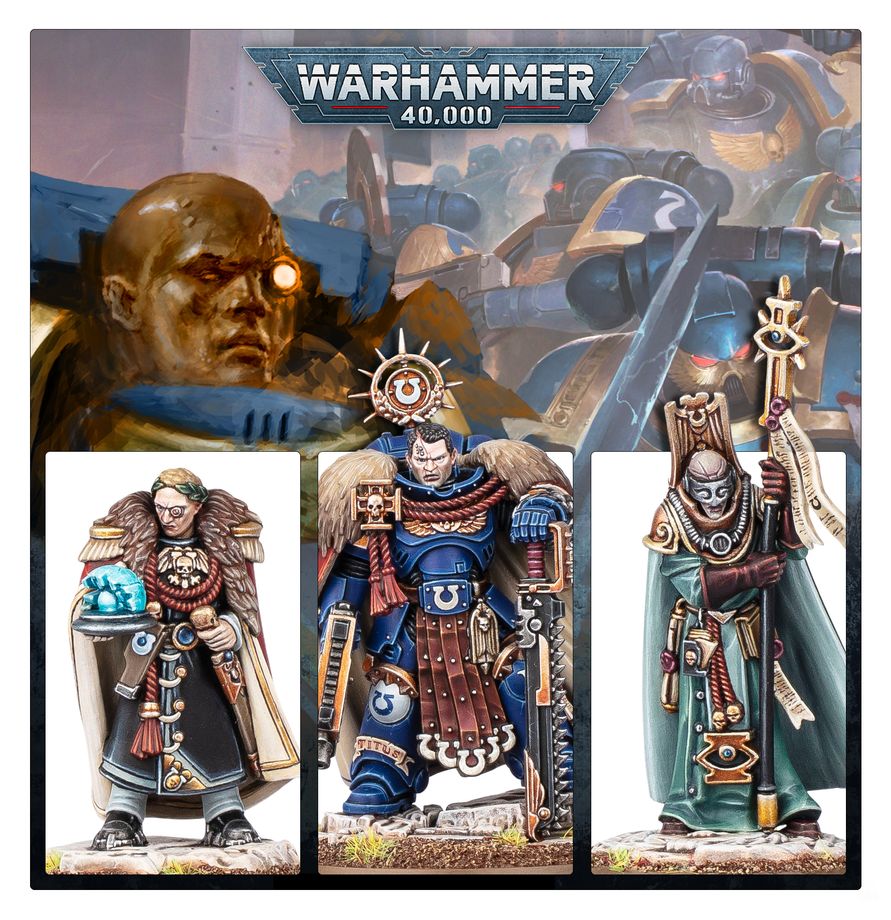 Warhammer 40k: Squad Space Marines Captain Titus and The Wardens of Ultramar