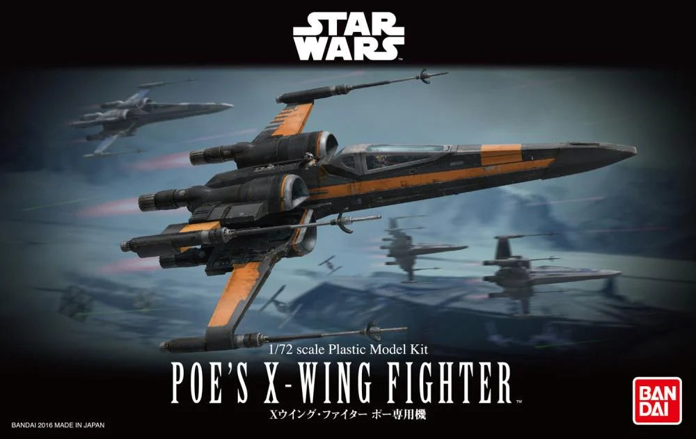 Star Wars Model Kit: 1/72 Plastic Model - Poe's X-Wing Fighter