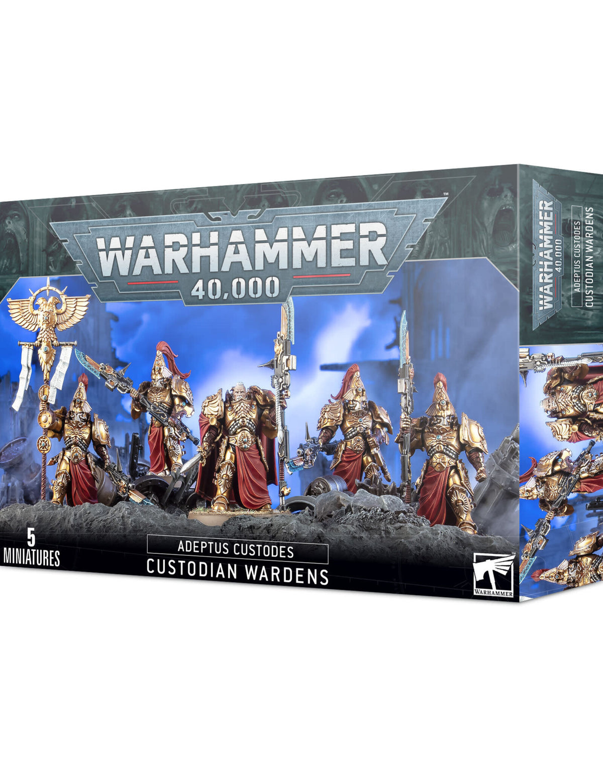 Warhammer 40k, Adeptus Custodes: Custodian Wardens 5 Citadel Miniatures/Figurines