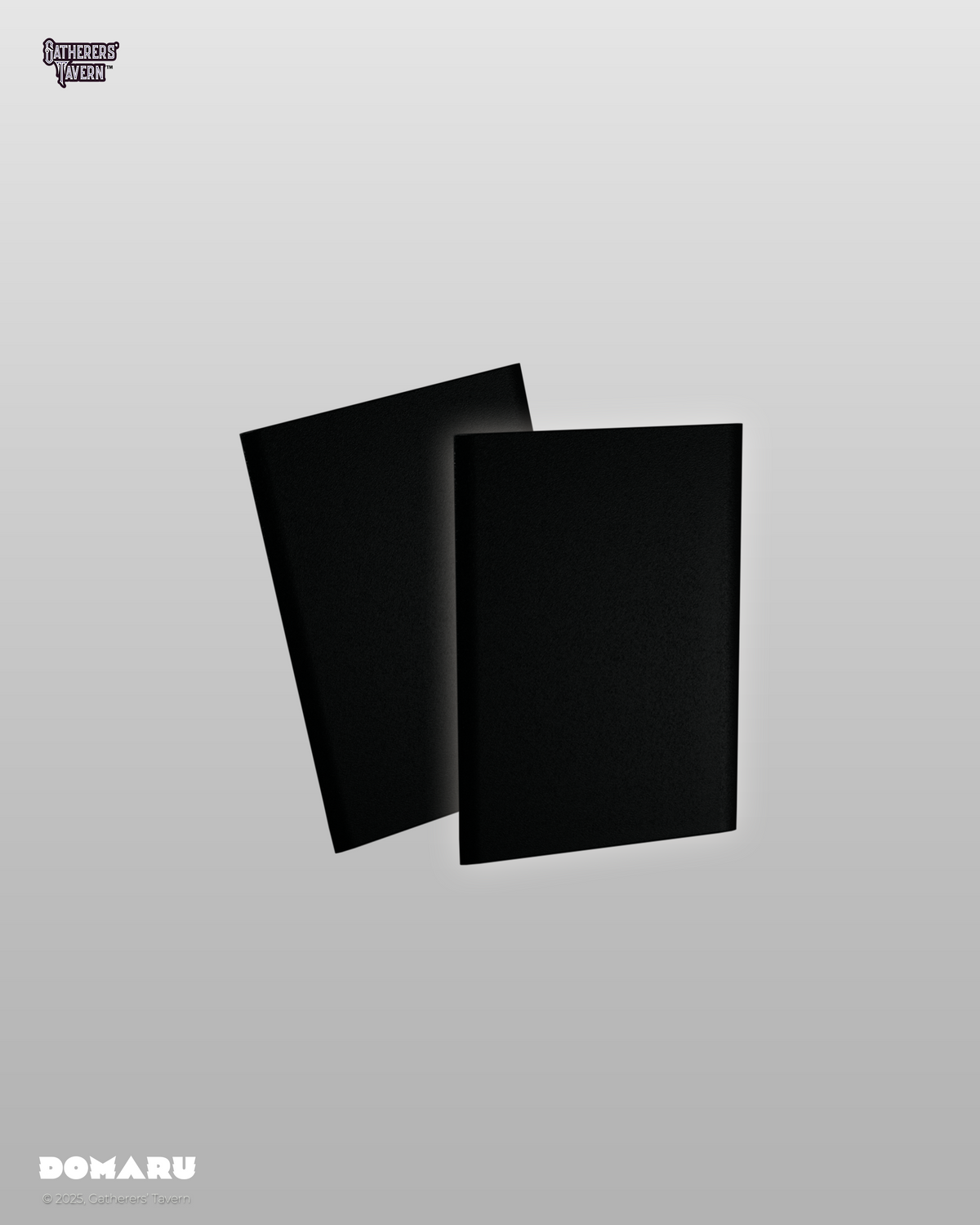 GATHERERS TAVERN DOMARU SLEEVES - GOTHIC BLACK Standard Size (100ct) (Copy)