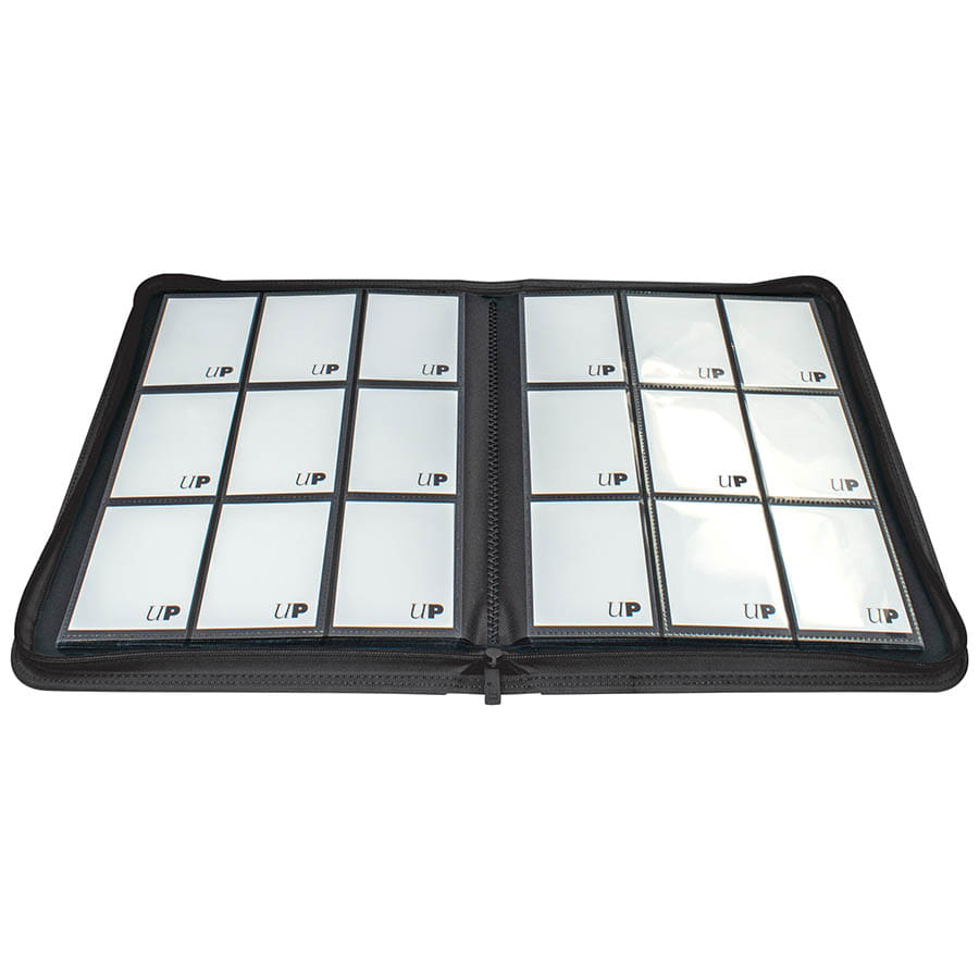 ULTRA PRO: VIVID COLLECTION: 9-POCKET ZIPPERED PRO-BINDER: BLACK