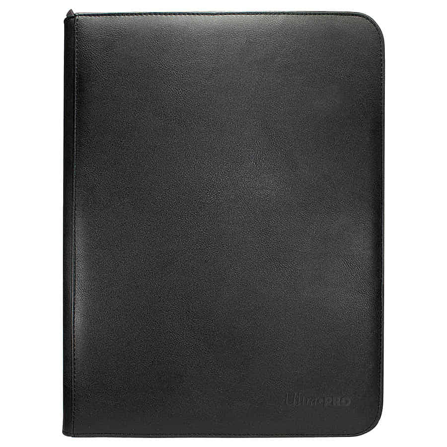 ULTRA PRO: VIVID COLLECTION: 9-POCKET ZIPPERED PRO-BINDER: BLACK