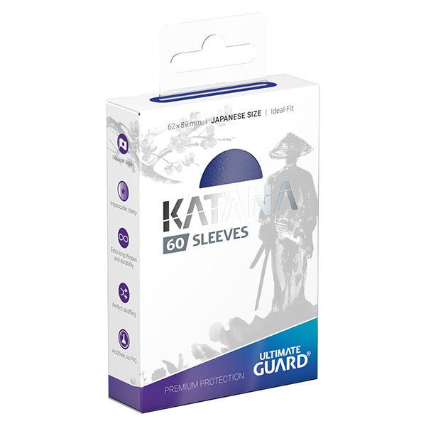 Katana Japanese Sized Sleeves 60ct - Blue