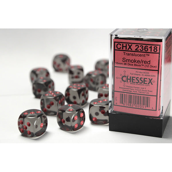 Chessex: 16mm 12d6 Translucent Dice