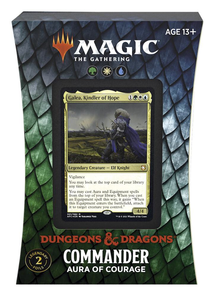 MTG: Adventures in the Forgotten Realms - Aura of Courage Commander Deck - Commander: Adventures in the Forgotten Realms (AFC)