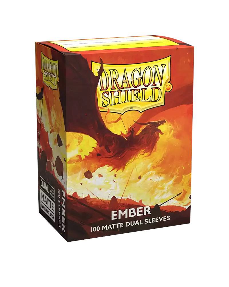 Dragon Shield Dual Matte Ember (100ct) - Standard Size