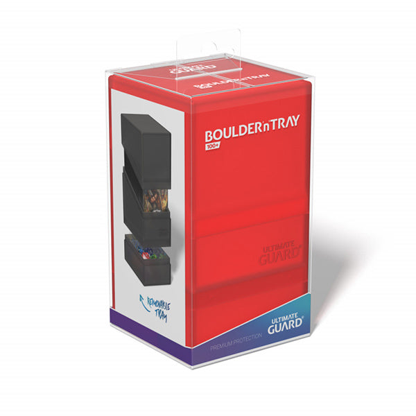 Ultimate Guard Deck Case: Boulder'n'Tray 100+ Standard Size- Ruby
