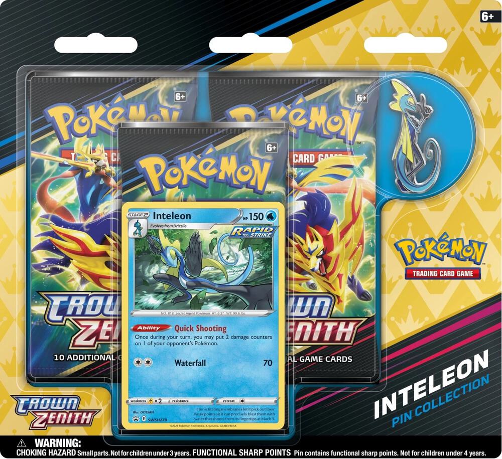 Pokemon TCG: Crown Zenith Pin Collection [Inteleon] - SWSH: Crown Zenith (CRZ)