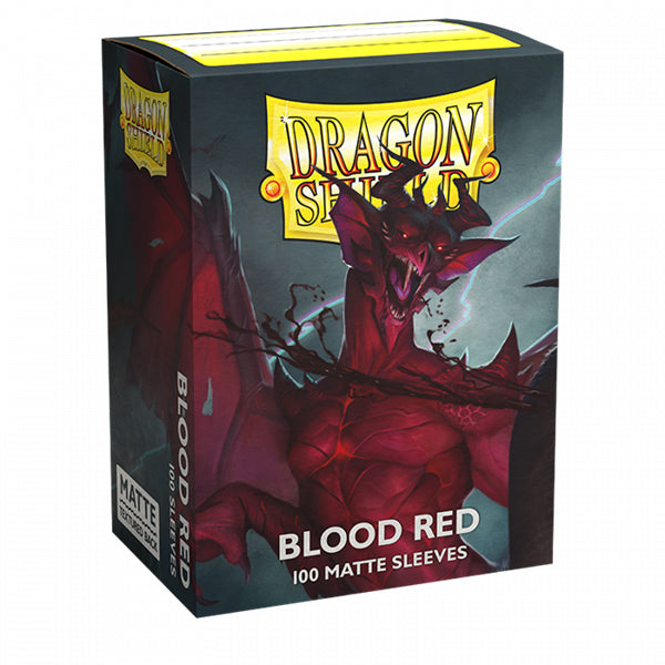 Dragon Shield Sleeves: Standard MATTE - Blood Red (100ct)
