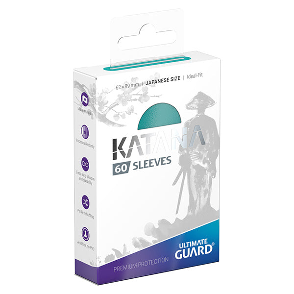 Katana Japanese Sized Sleeves 60ct - Turquoise
