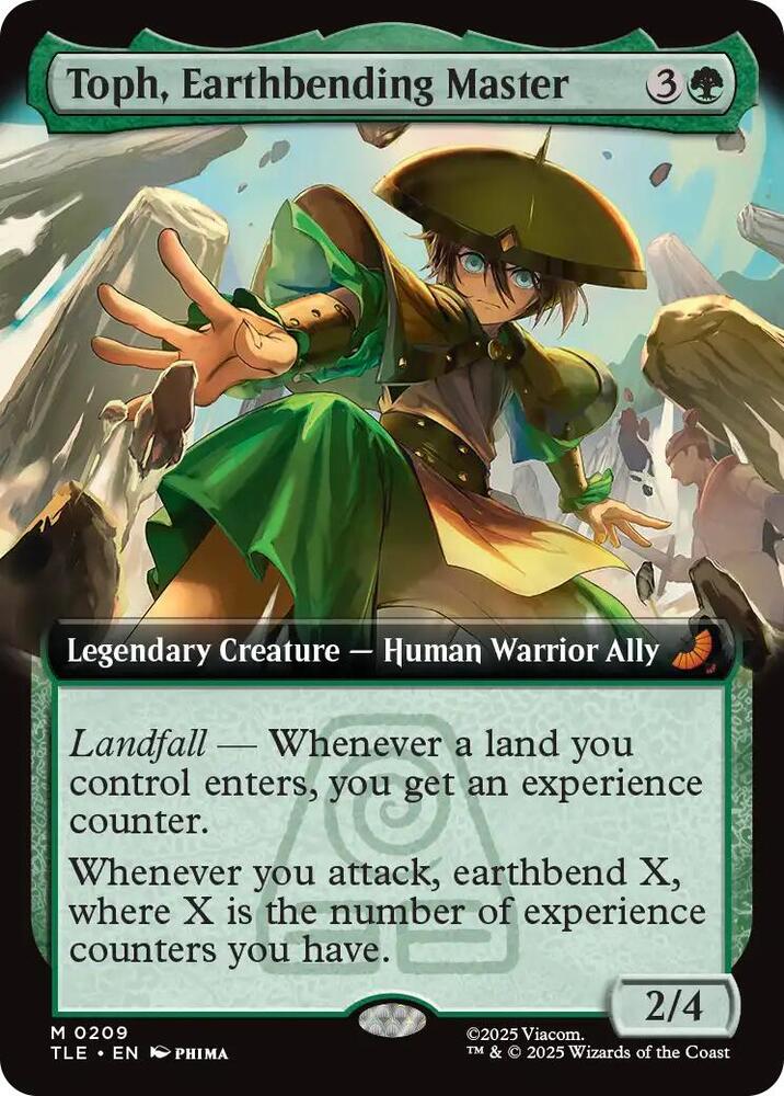 MTG Single: Toph, Earthbending Master (Extended Art) (Near Mint)