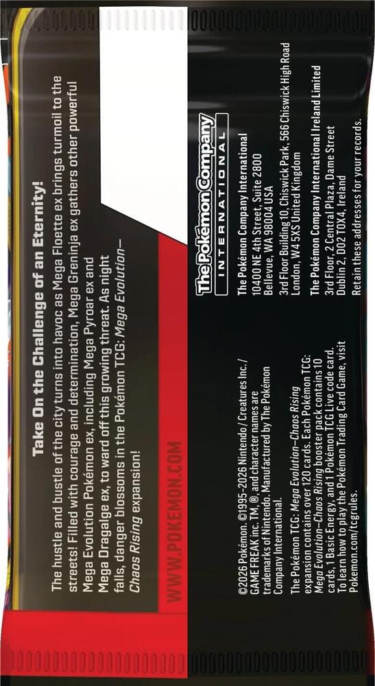 Pokemon TCG: Chaos Rising - ME04: Booster Pack (CRI)