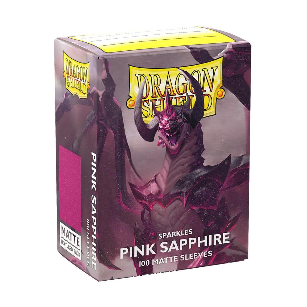 Dragon Shield Sleeves: Standard MATTE Sparkles - Pink Sapphire (100ct)