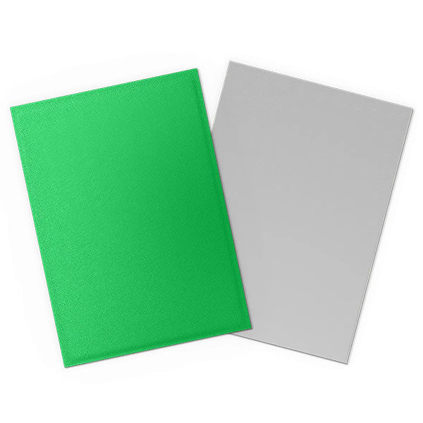 Dragon Shield Sleeves: Standard DUAL MATTE - Apple Green & Silver (100ct)