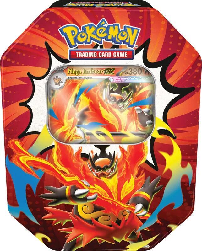 Pokémon TCG: Mega Evolution – Ascended Heroes Tin - Mega Emboar EX