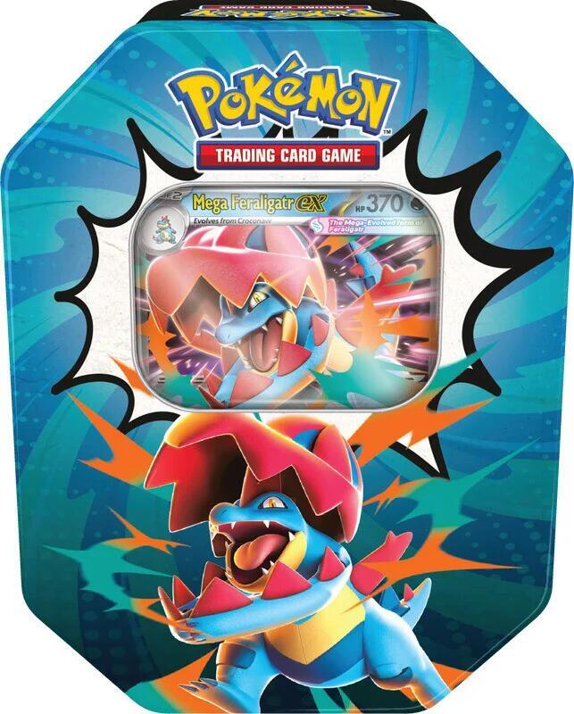 Pokémon TCG: Mega Evolution – Ascended Heroes Tin - Mega Feraligatr EX