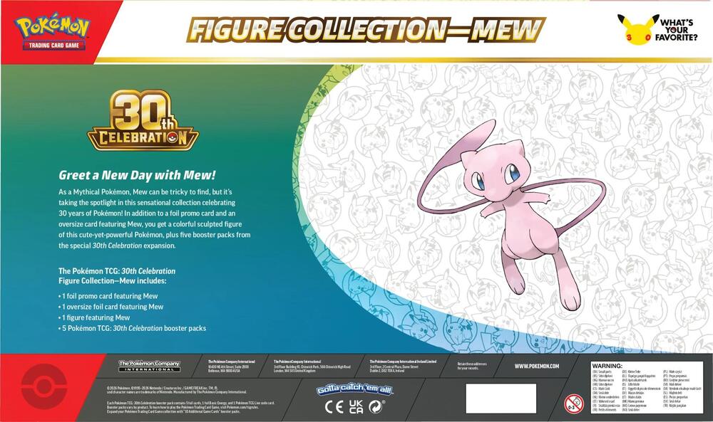 [PRE-ORDER] Pokemon TCG: 30th Celebration Figure Collection [Mew]