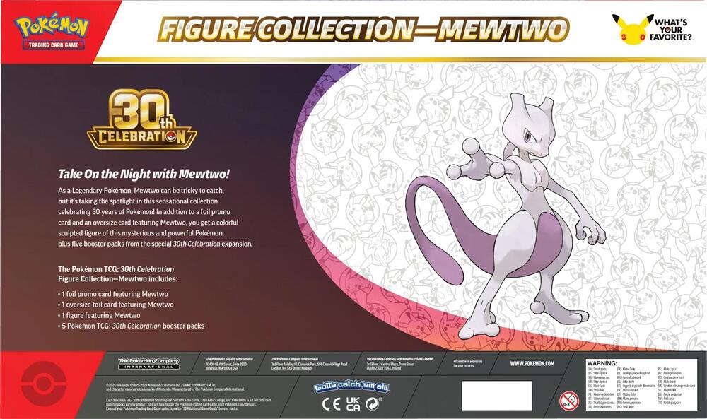 [PRE-ORDER] Pokemon TCG: 30th Celebration Figure Collection [Mewtwo]
