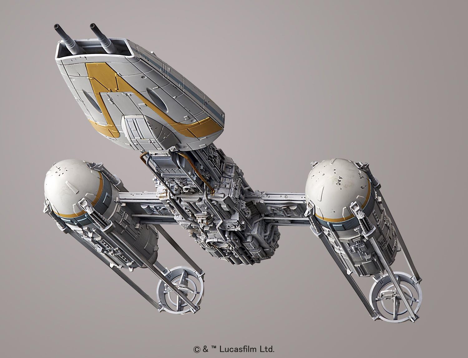 Star Wars Model Kit: 1/72 Plastic Model- Y-Wing Starfighter