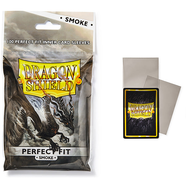 Dragon Shield: Perfect Fit 100 Inner Sleeves SMOKE