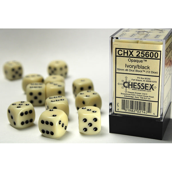 Chessex: 16mm 12d6 Translucent Opaque