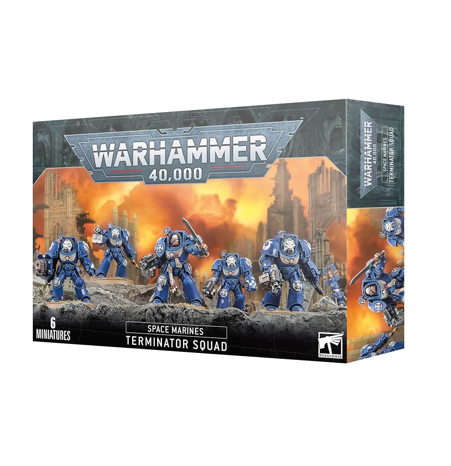 Warhammer 40k, Space Marines: Assualt Intercessors with Jump Packs 5 Citadel Miniatures/Figurines