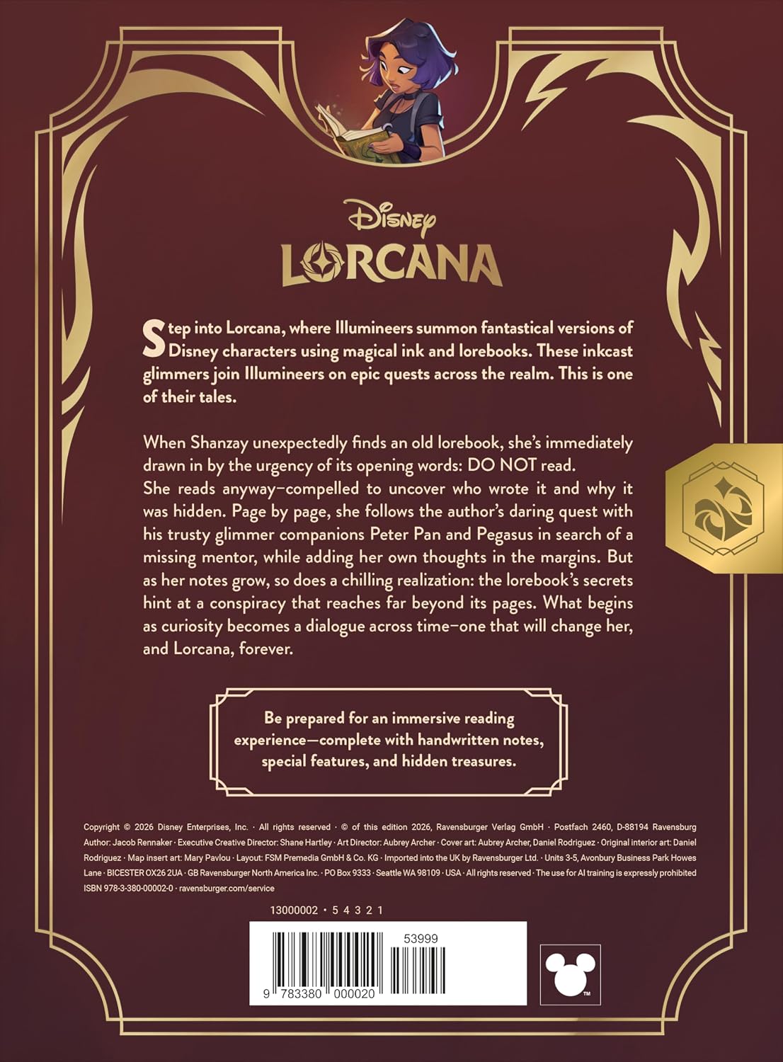 Disney Lorcana: Illumineer's Lorebook- Quest of Wonders