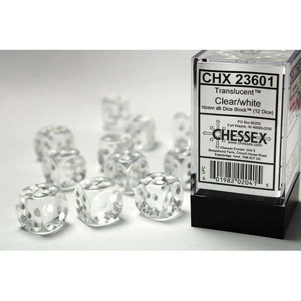Chessex: 16mm 12d6 Translucent Dice