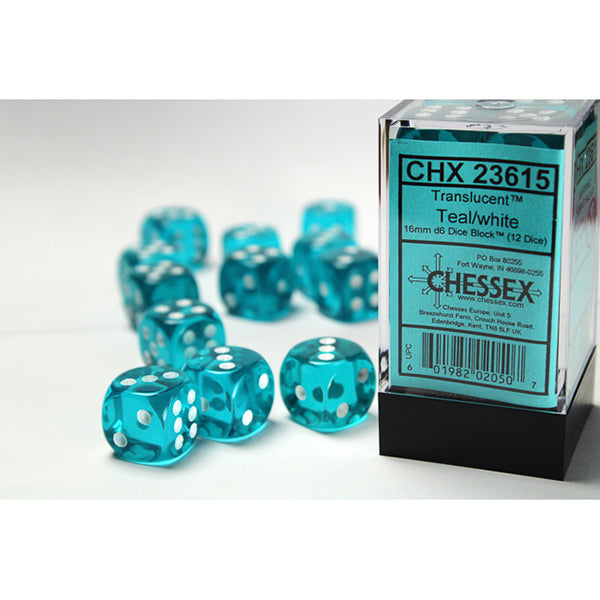 Chessex: 16mm 12d6 Translucent Dice