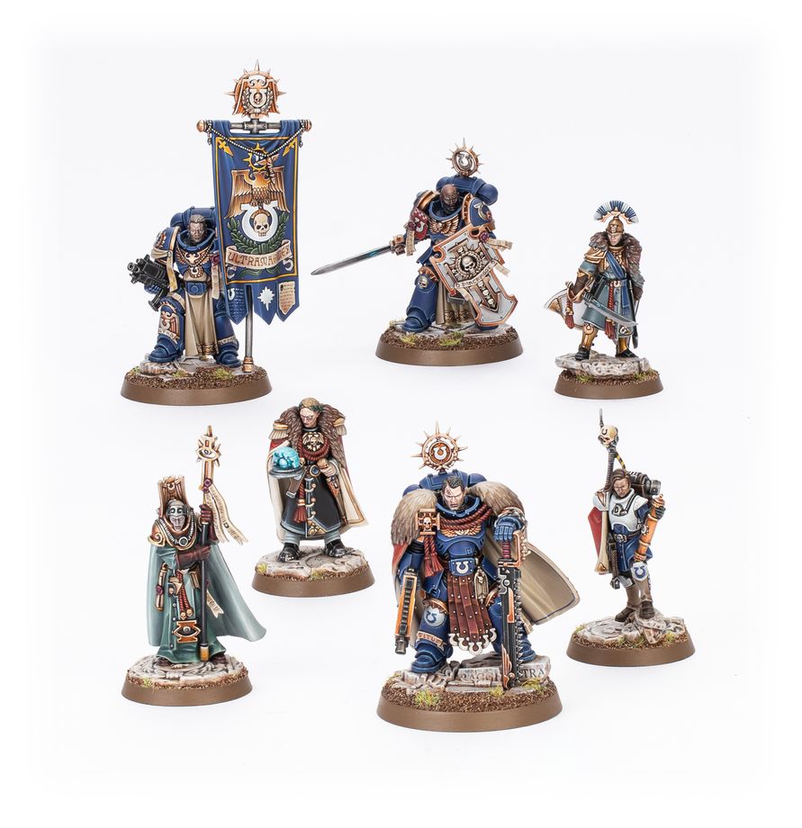 Warhammer 40k: Squad Space Marines Captain Titus and The Wardens of Ultramar