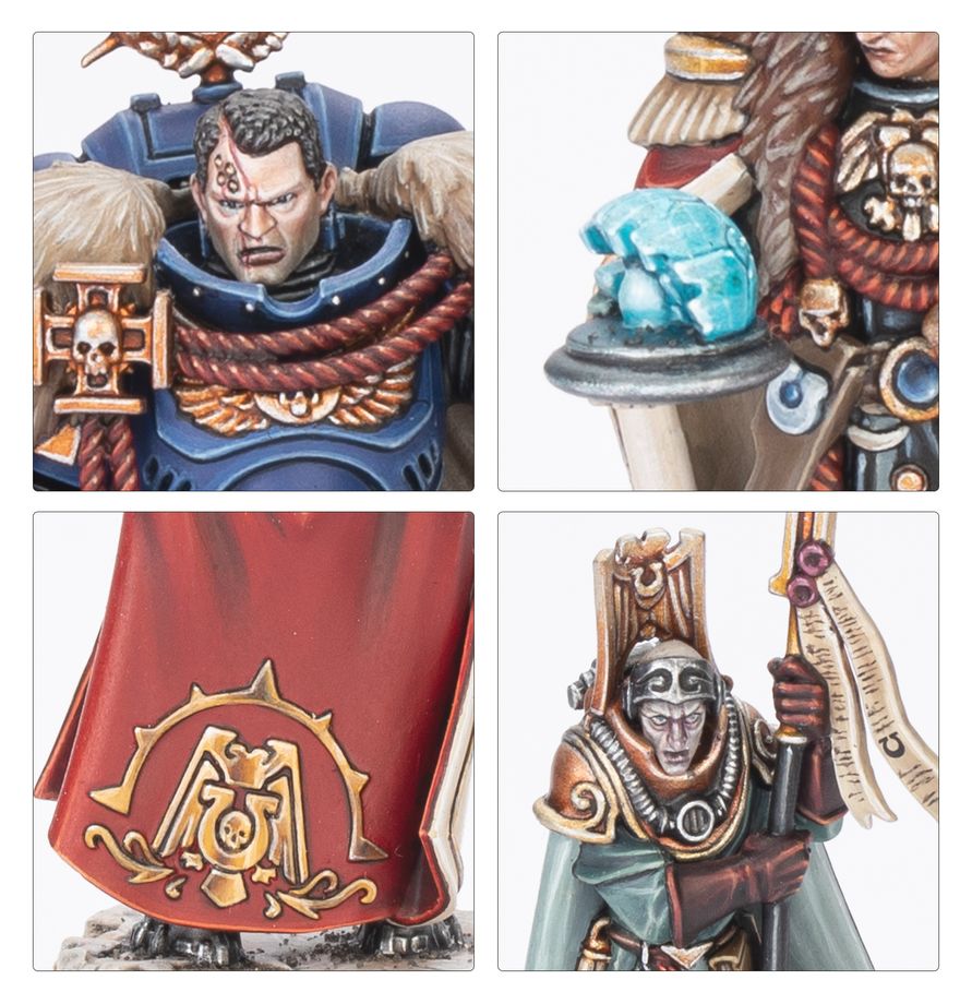 Warhammer 40k: Squad Space Marines Captain Titus and The Wardens of Ultramar