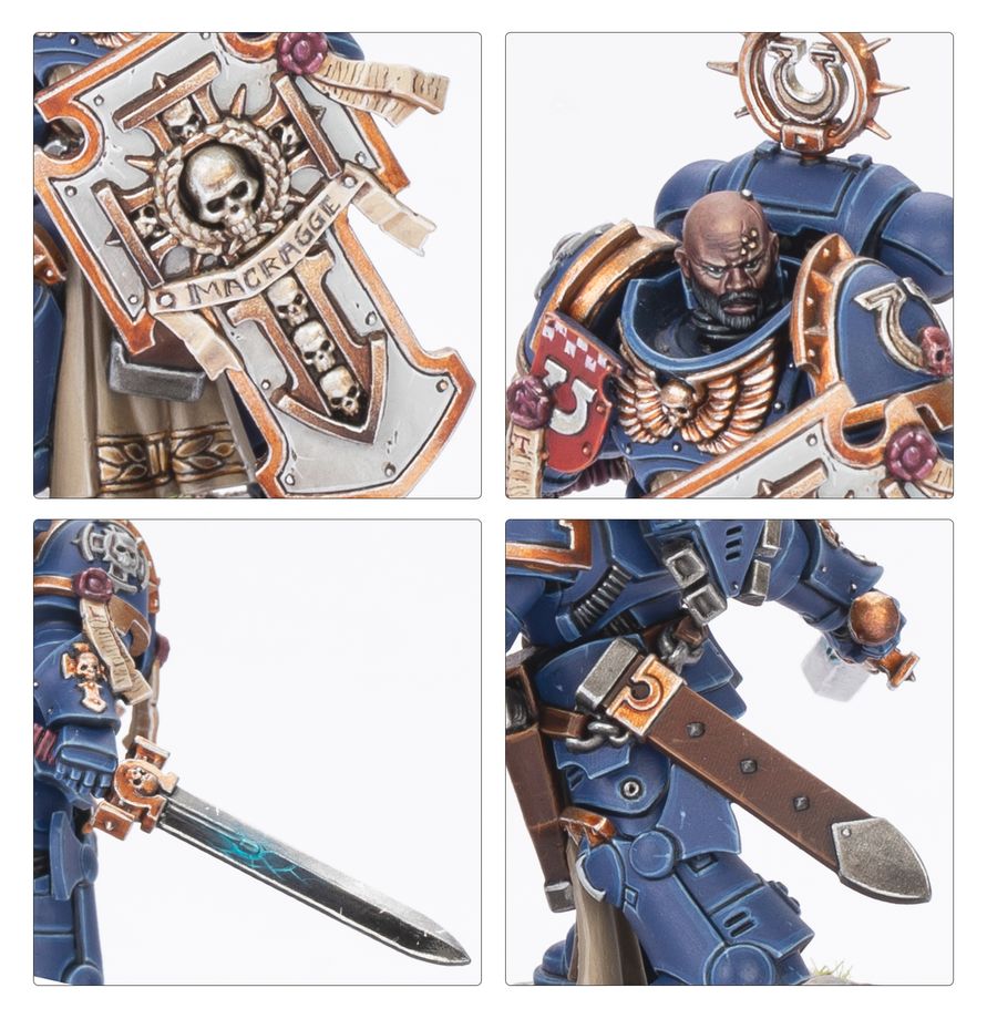 Warhammer 40k: Squad Space Marines Captain Titus and The Wardens of Ultramar