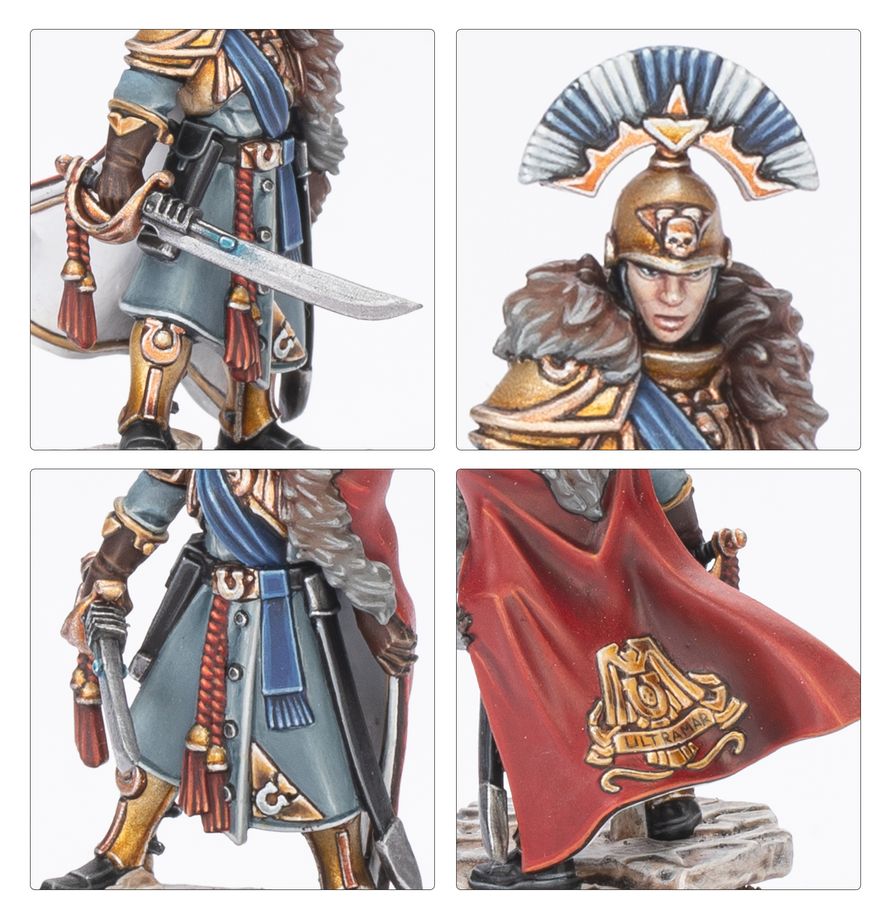 Warhammer 40k: Squad Space Marines Captain Titus and The Wardens of Ultramar