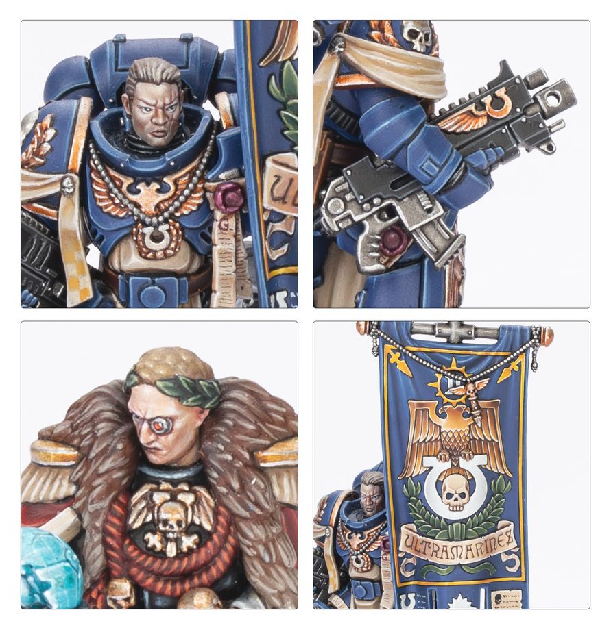 Warhammer 40k: Squad Space Marines Captain Titus and The Wardens of Ultramar
