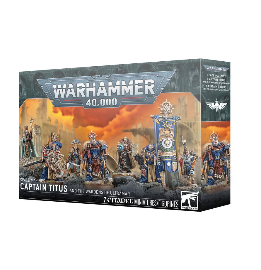 Warhammer 40k: Squad Space Marines Captain Titus and The Wardens of Ultramar