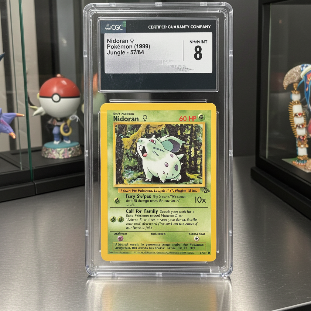 1999 POKEMON JUNGLE EN 57/64 - Nidoran - CGC 8