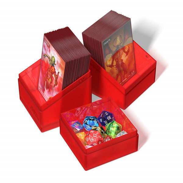 Ultimate Guard Deck Case: Boulder'n'Tray 100+ Standard Size- Ruby