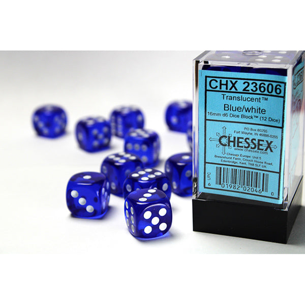 Chessex: 16mm 12d6 Translucent Dice