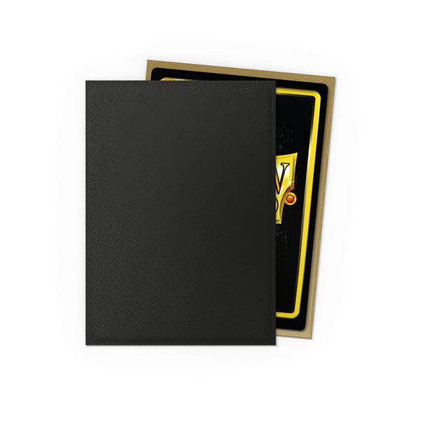 Dragon Shield Sleeves: Standard Matte DUAL- Black & Gold (100 ct.)