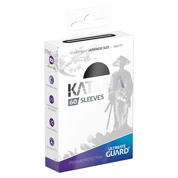 Katana Japanese Sized Sleeves 60ct - Black