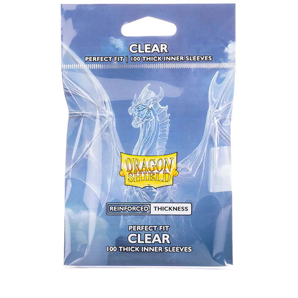 Dragon Shield: Perfect Fit 100 Thick Inner Sleeves CLEAR