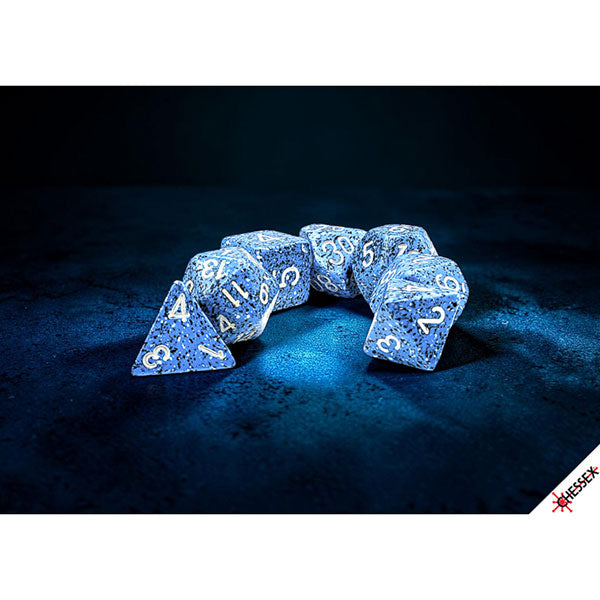 7-Die Set Speckled Dice: Ocean Stone