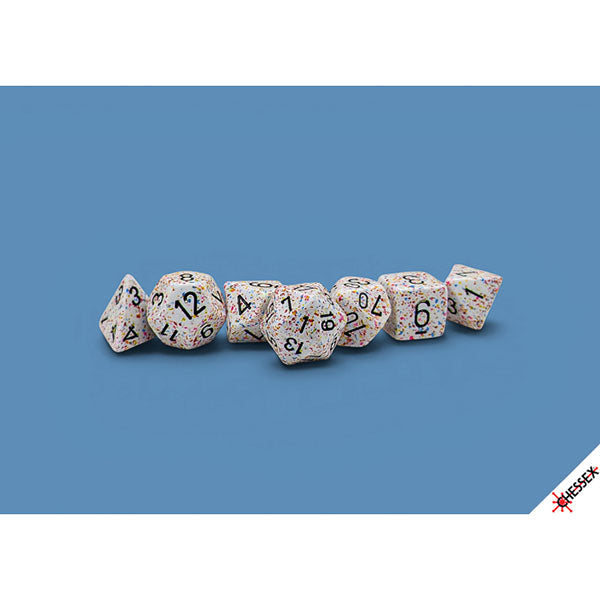 7-Die Set Speckled Dice: Birthday