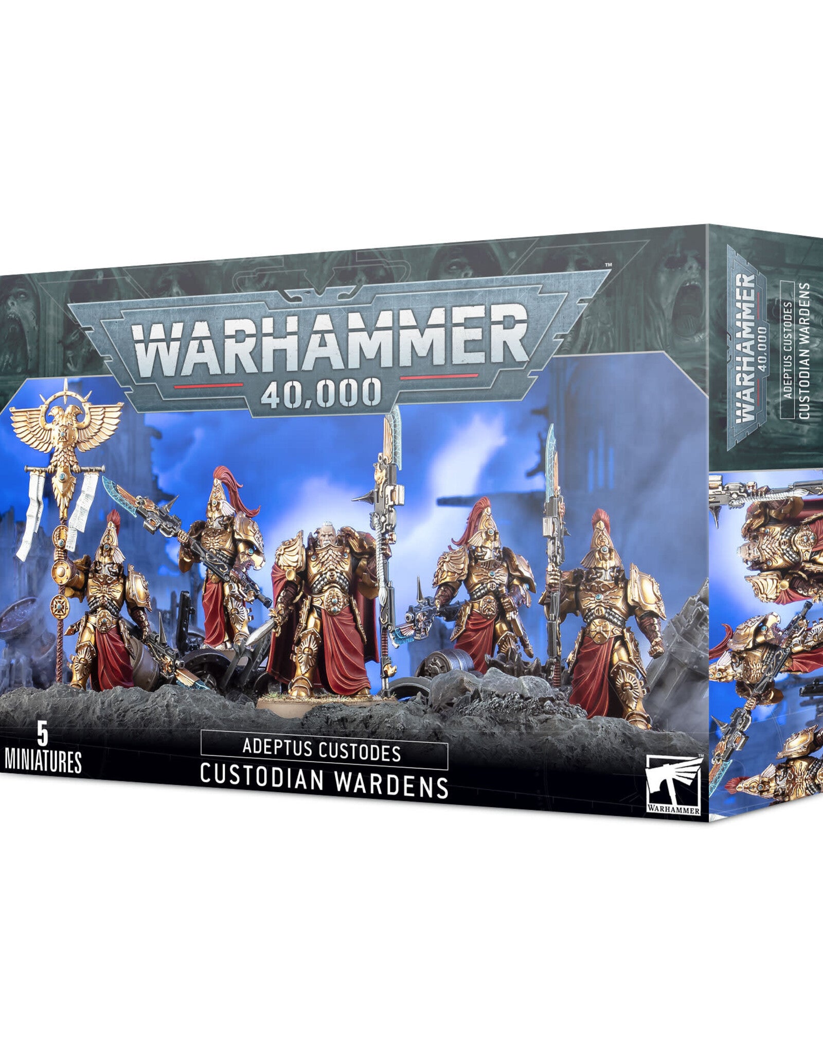 Warhammer 40k, Adeptus Custodes: Custodian Wardens 5 Citadel Miniatures/Figurines